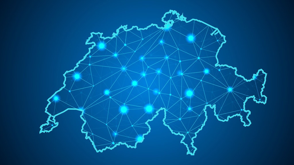 Digitales Schweizer Karte
